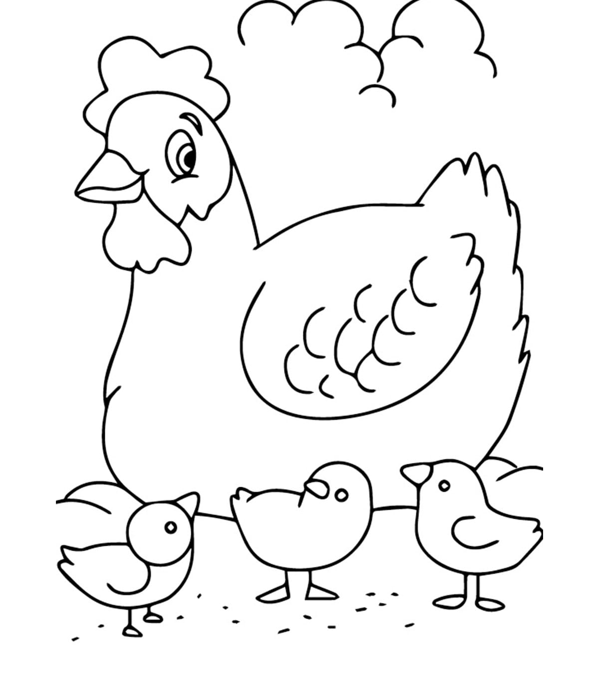 Farm Animals Printable Coloring Pages