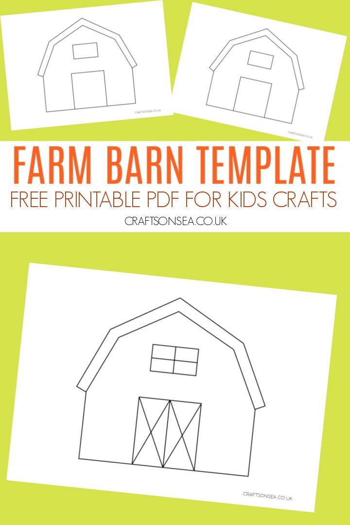 Farm Barn Template FREE Printable 