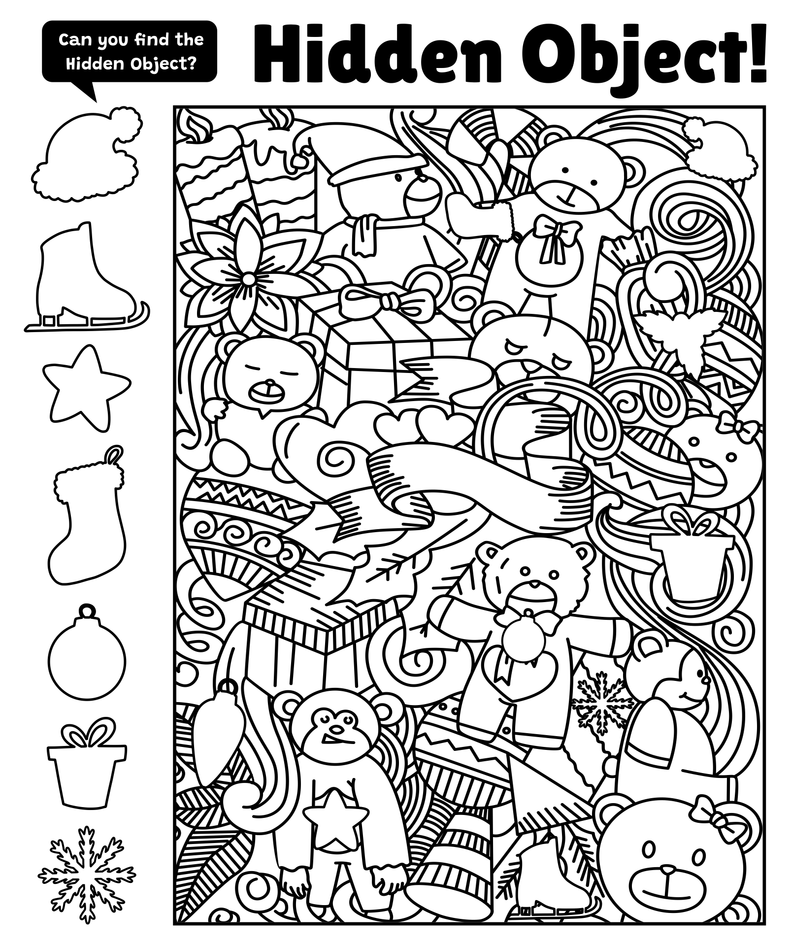 find the hidden objects in the picture printables