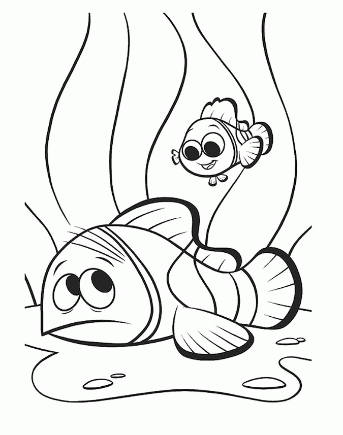 Finding Nemo Printable Coloring Pages Coloring Home