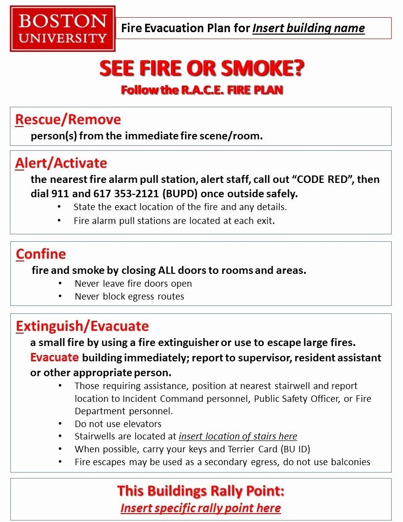 Fire Prevention Plan Template