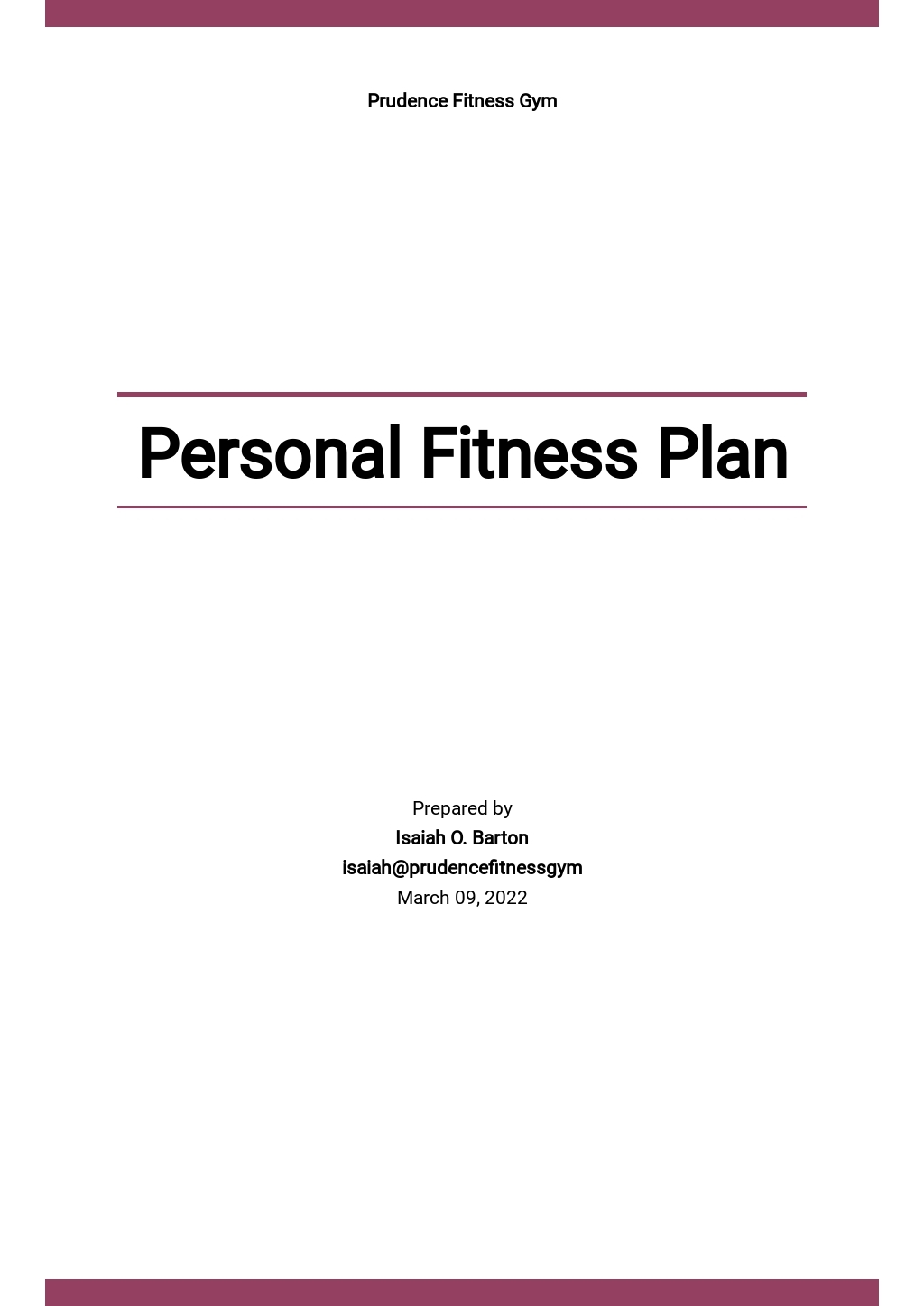 Fitness Plan Templates 22 Docs Free Downloads Template