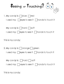 Five Senses Printable Activities By Jenna Stehler TpT