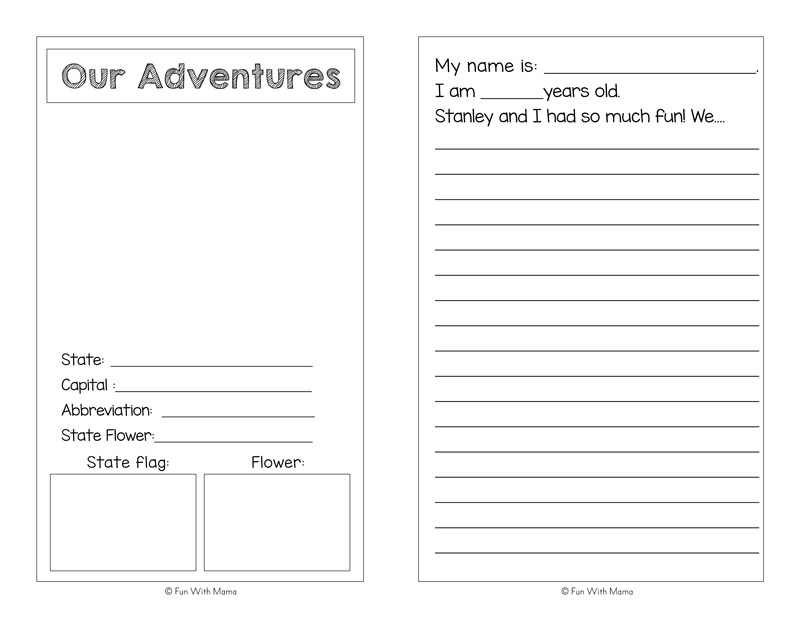 Flat Stella Flat Stanley Printable Activities Fun With Mama