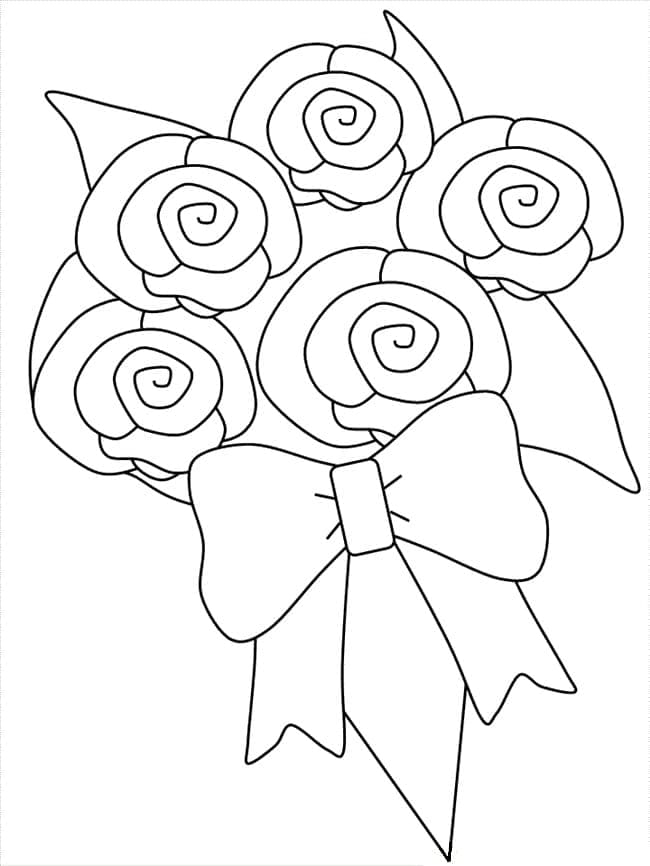 Flower Bouquet Printable Coloring Play Free Coloring Game Online