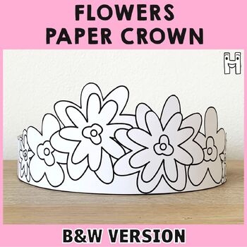 Flowers Paper Crown Printable Coloring Spring Summer Craft Activity For 