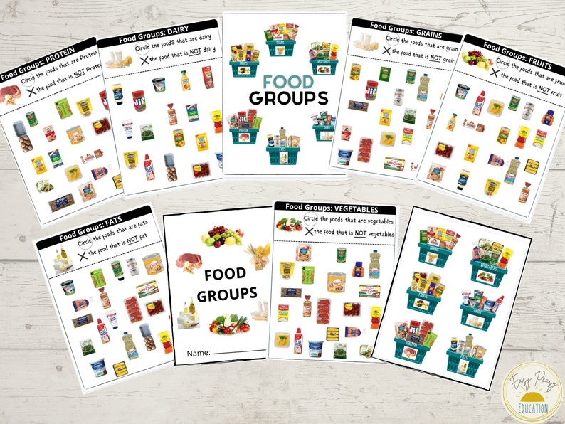 food group pictures printable