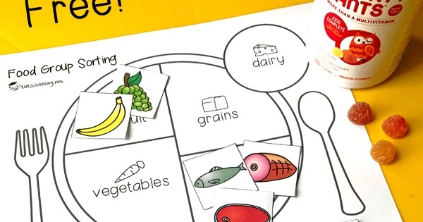 Food Group Sorting Activity Free Printable