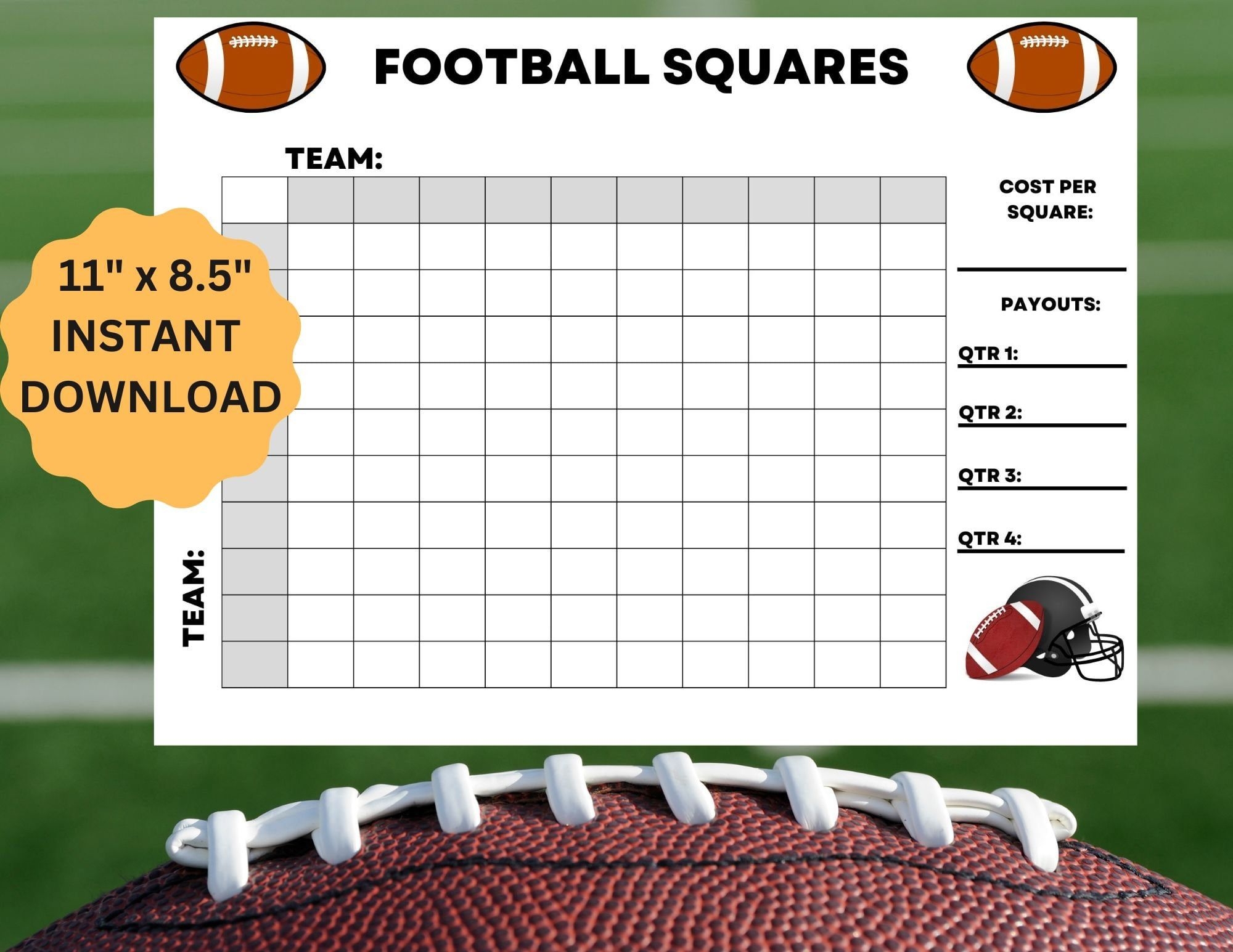 free printable 12 square game board