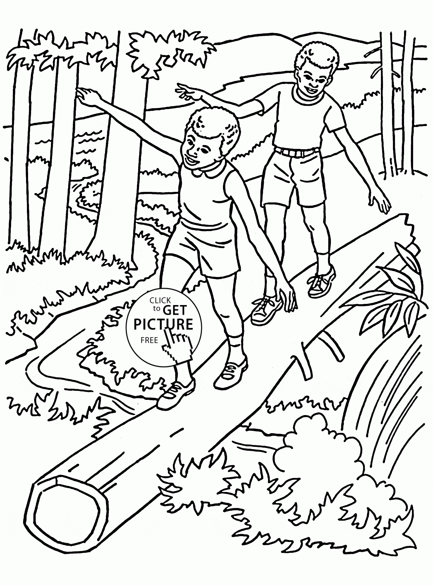 Forest Coloring Pages Printable Coloring Home