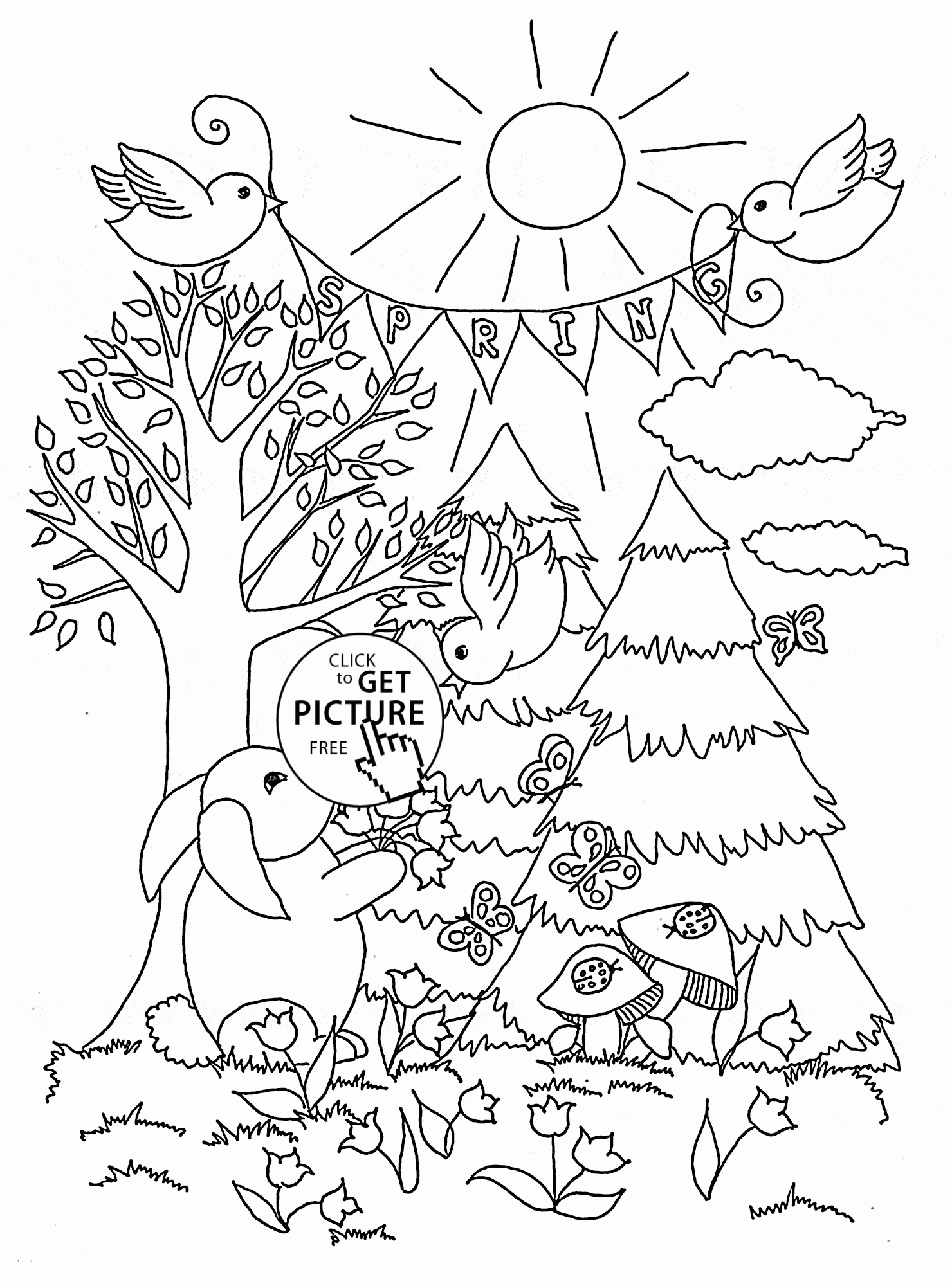 Forest Coloring Pages Printable Coloring Home