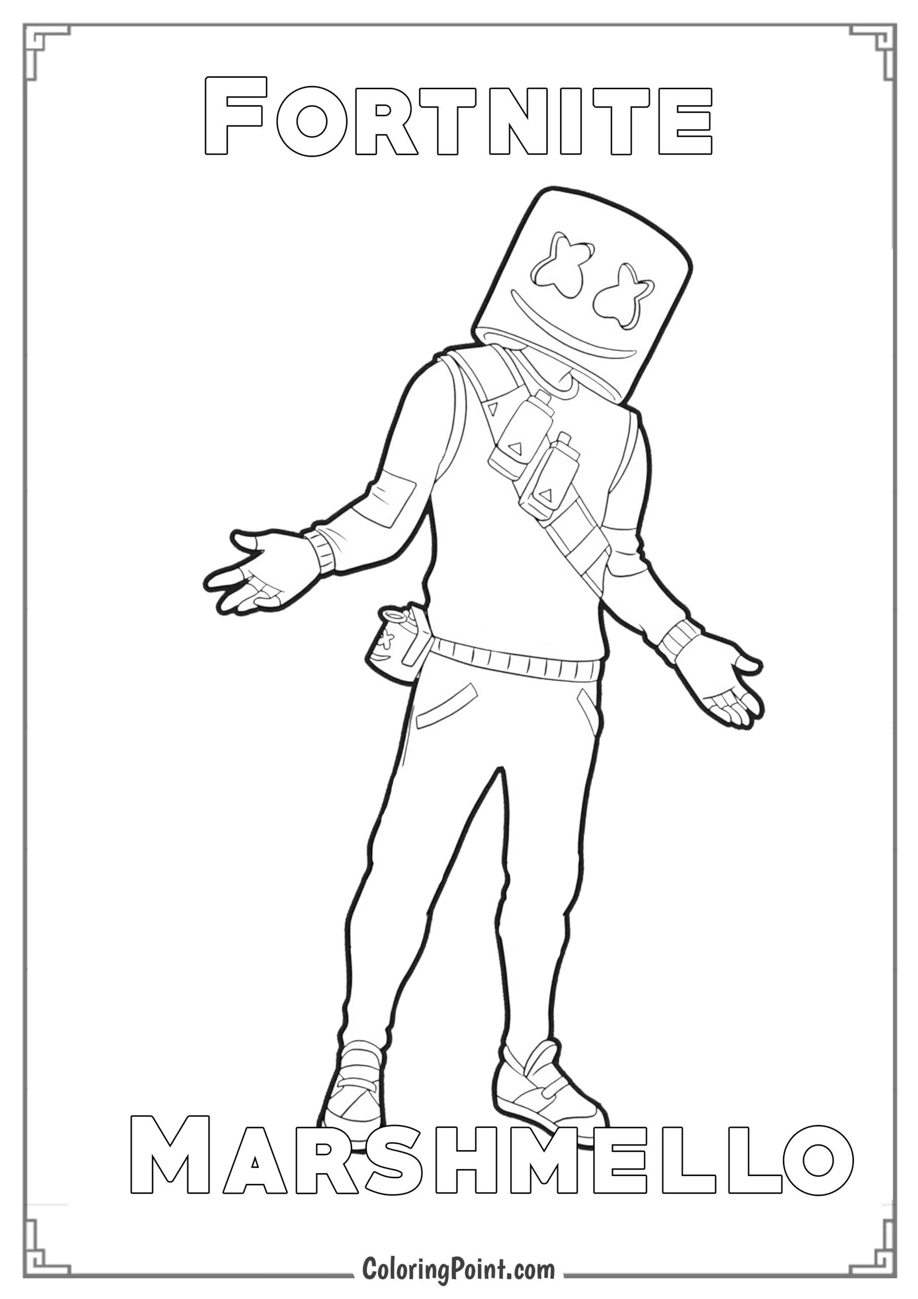 Fortnite Printable Ninja Coloring Pages