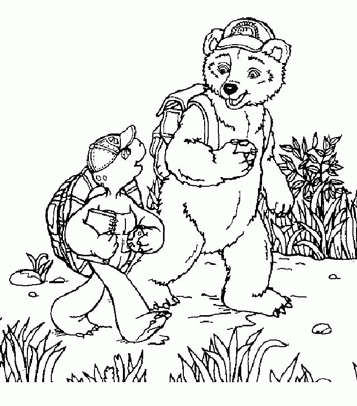 Franklin Turtle Coloring Pages Coloring Home