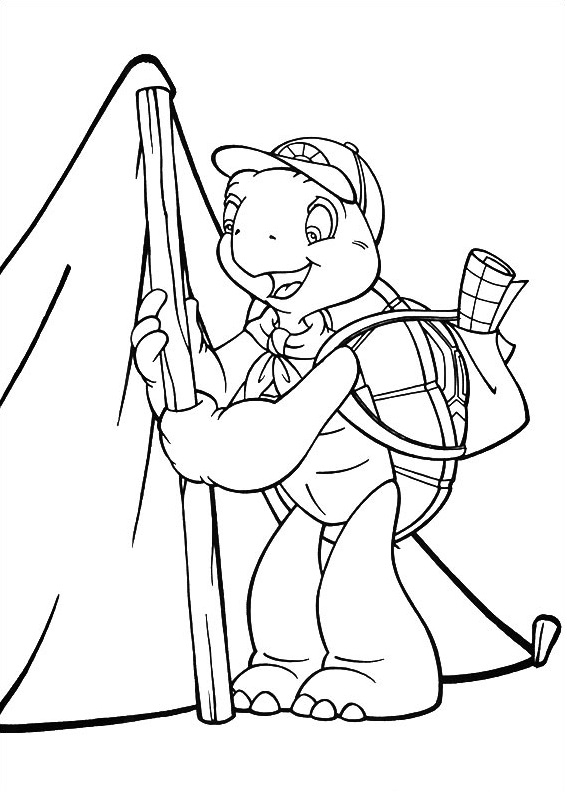 Franklin Turtle Coloring Pages Free Printable Coloring Pages For Kids