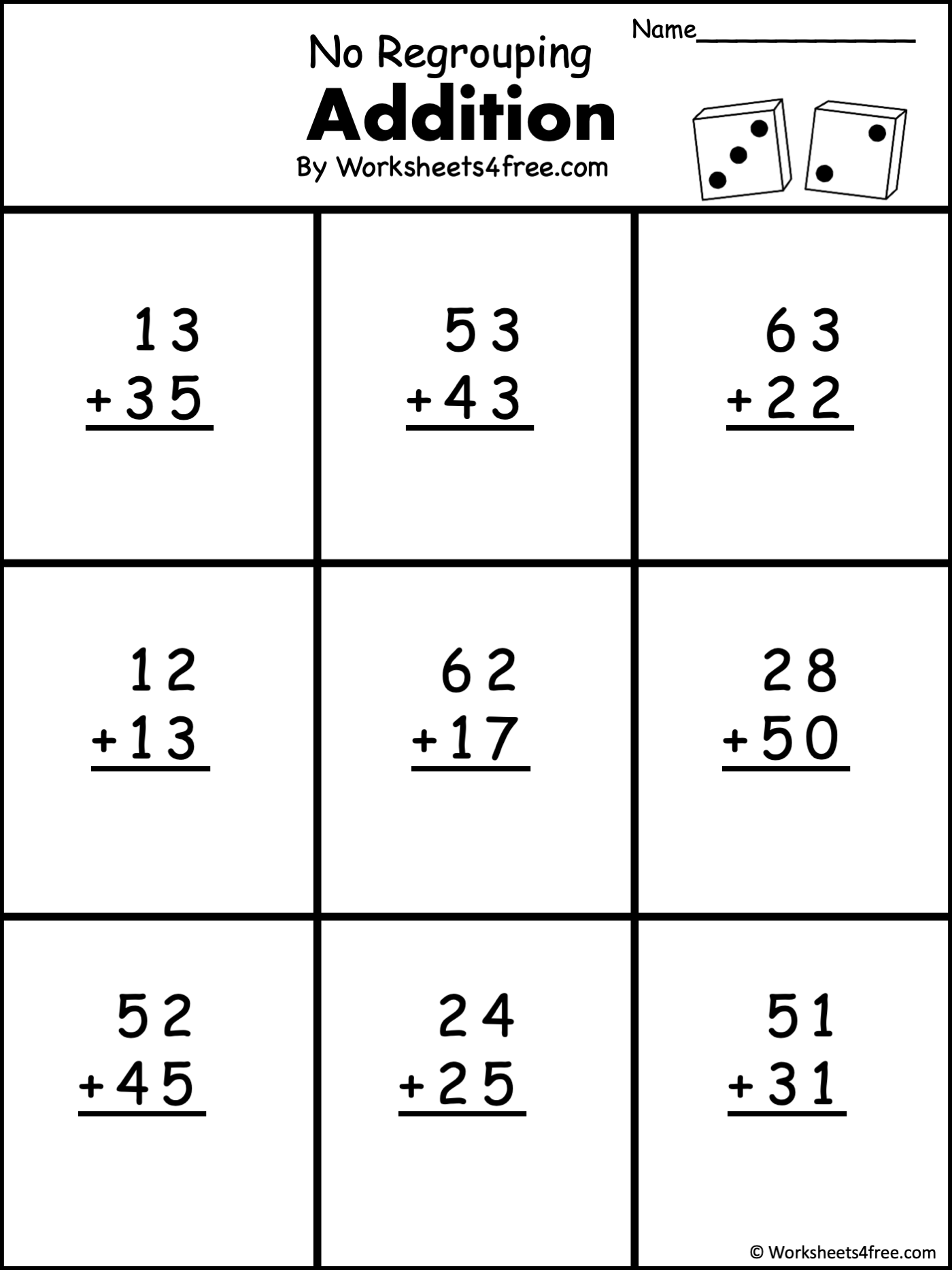 math with regrouping worksheet