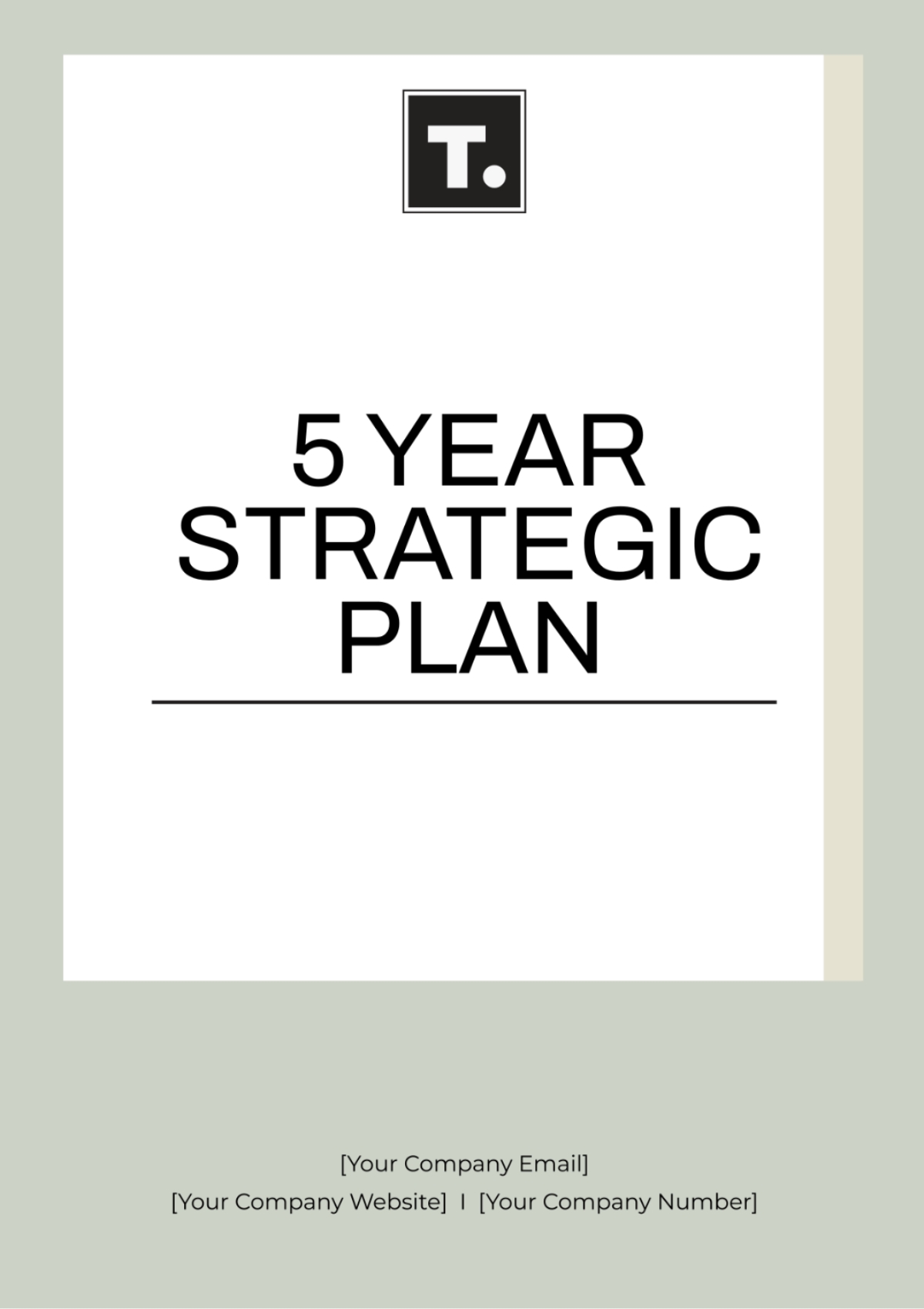 Free 5 Year Strategic Plan Template To Edit Online