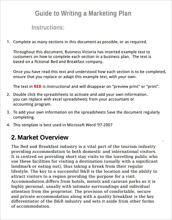marketing campaign planning template