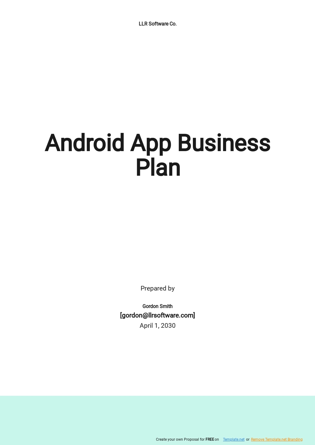 FREE App Business Plan Templates Download In Word Google Docs Excel 