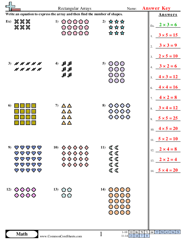 Free Array Math Worksheet Download Free Array Math Worksheet Png 