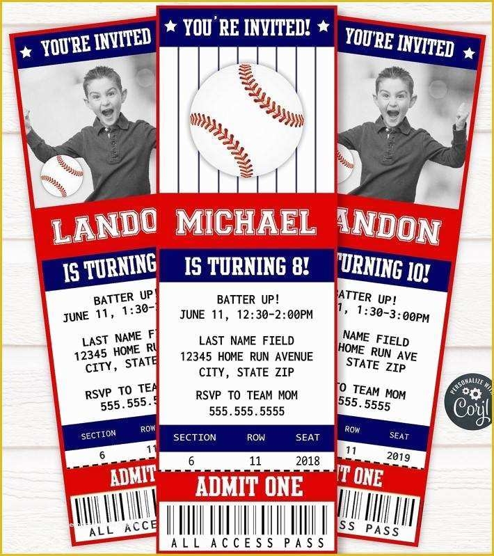 Free Baseball Ticket Template Of Printable Baseball Game Ticket
