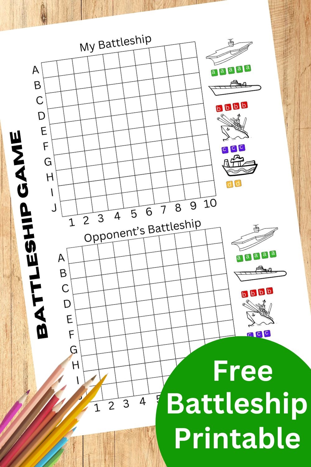 free math battleship printable game board for high school