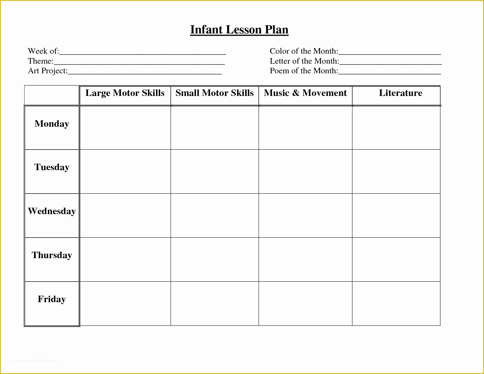 blank lesson plan template pdf