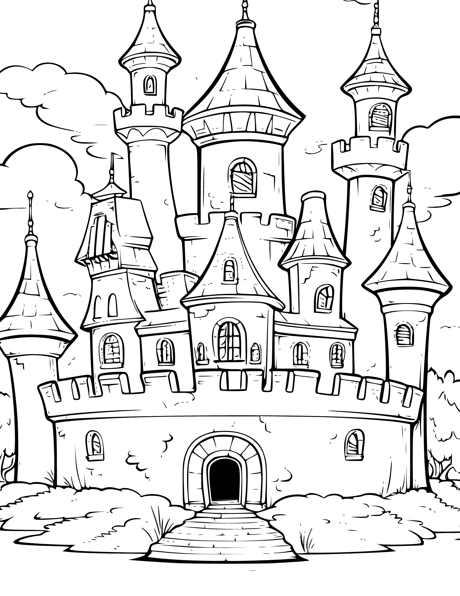 free printable castle pictures
