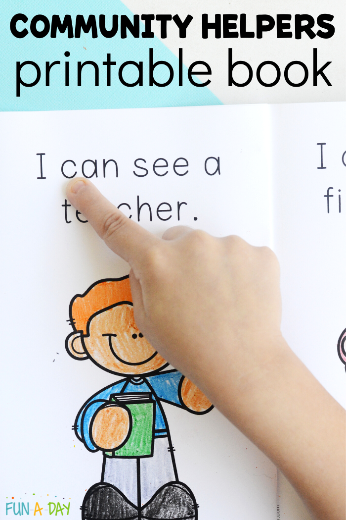 Free Community Helpers Printable Book Fun A Day 