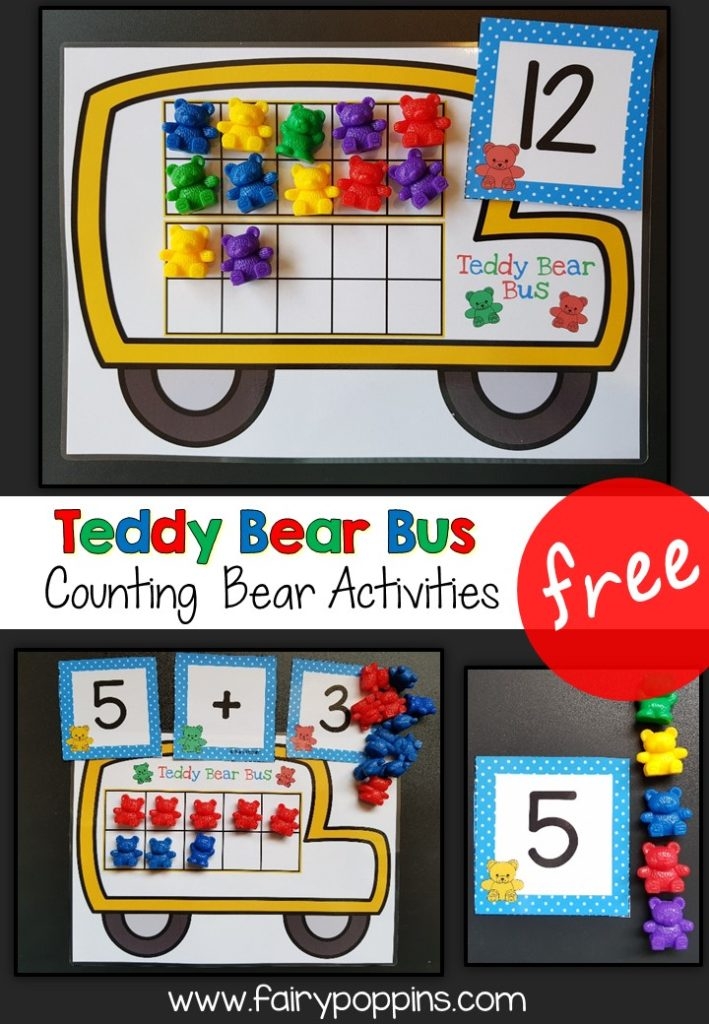 Free Counting Bear Ten Frame Activities Fairy Poppins Fairy Poppins