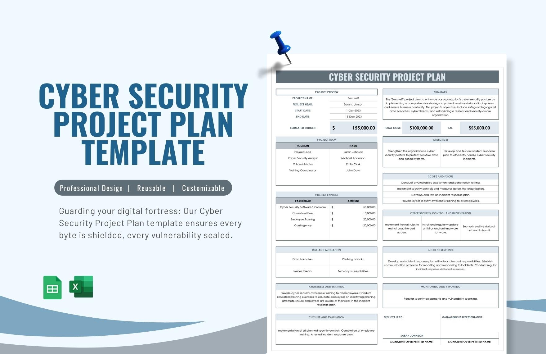 Free Cyber Security Templates To Edit Online
