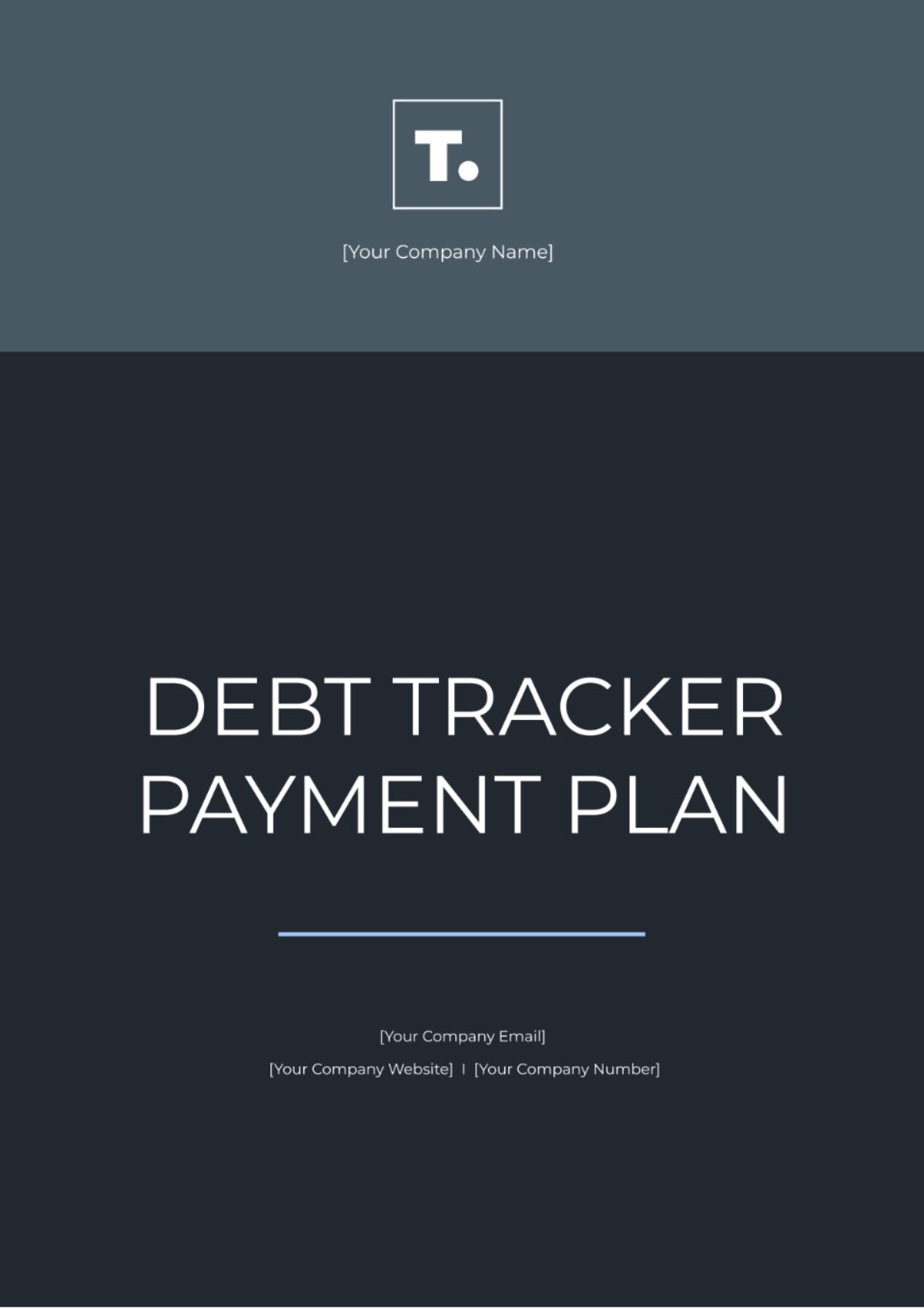 debt payment plan template