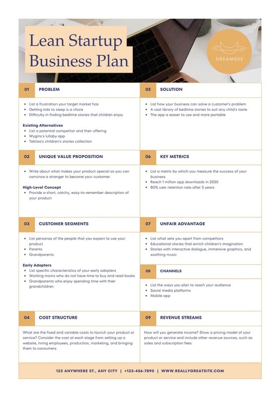 Free Editable And Printable Business Plan Templates Canva