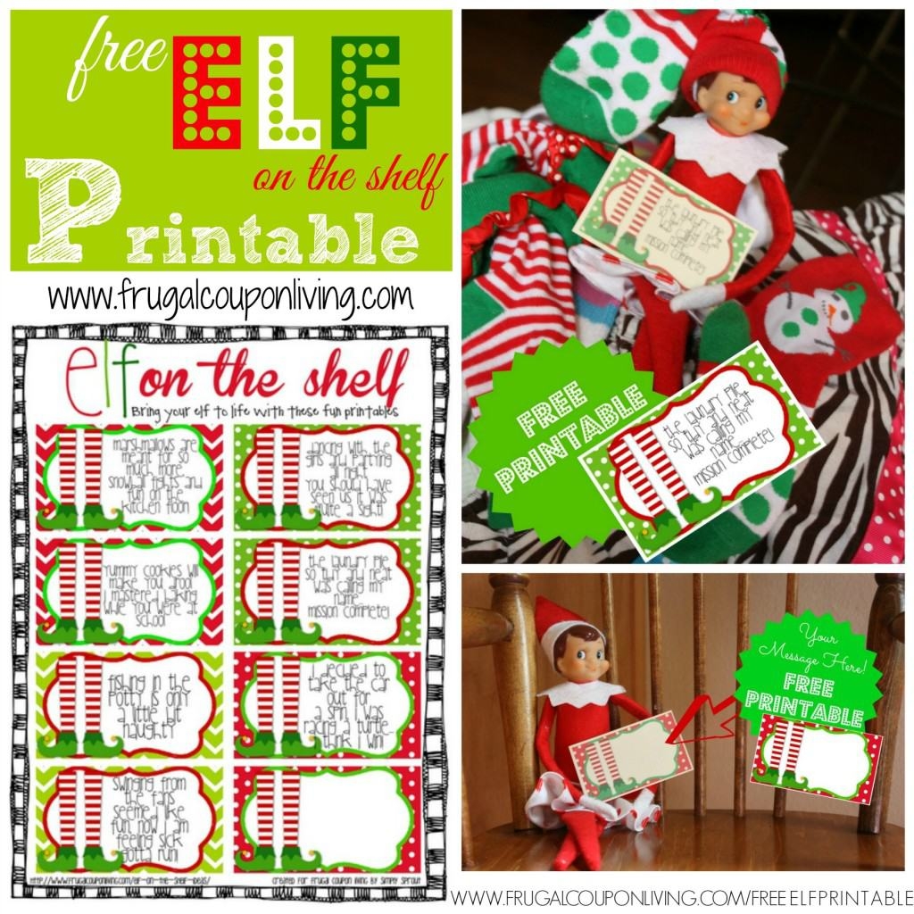 Free Elf On A Shelf Printable Notes Saving Dollars Sense