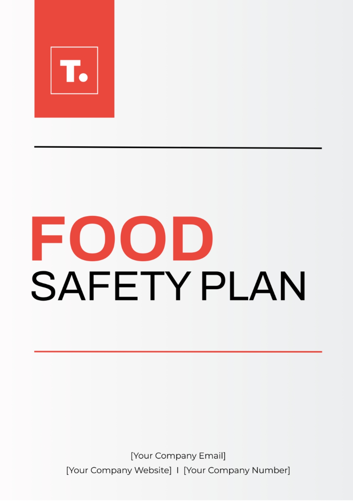 Free Food Safety Plan Templates Editable And Printable