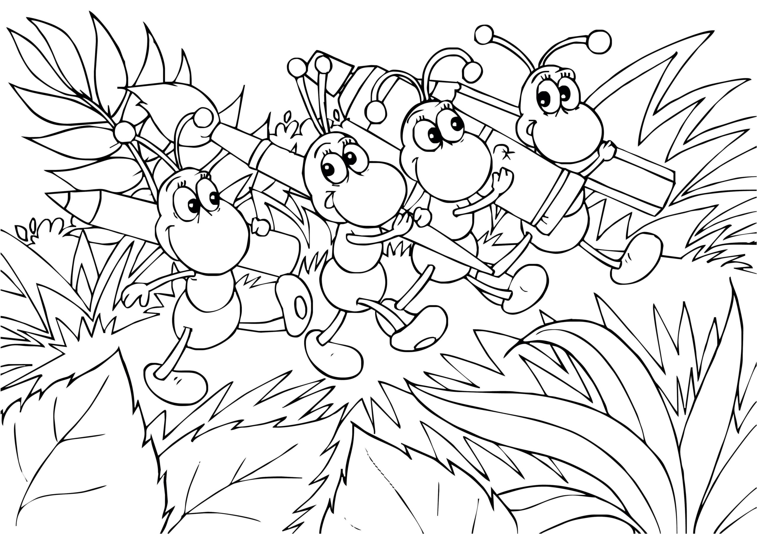 Free Free Printable Ant Coloring Pages Download Free Free Printable 