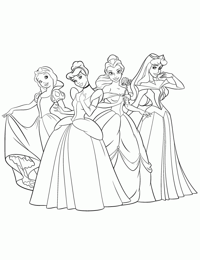 Free Free Printable Disney Princesses Coloring Page Download Free Free 