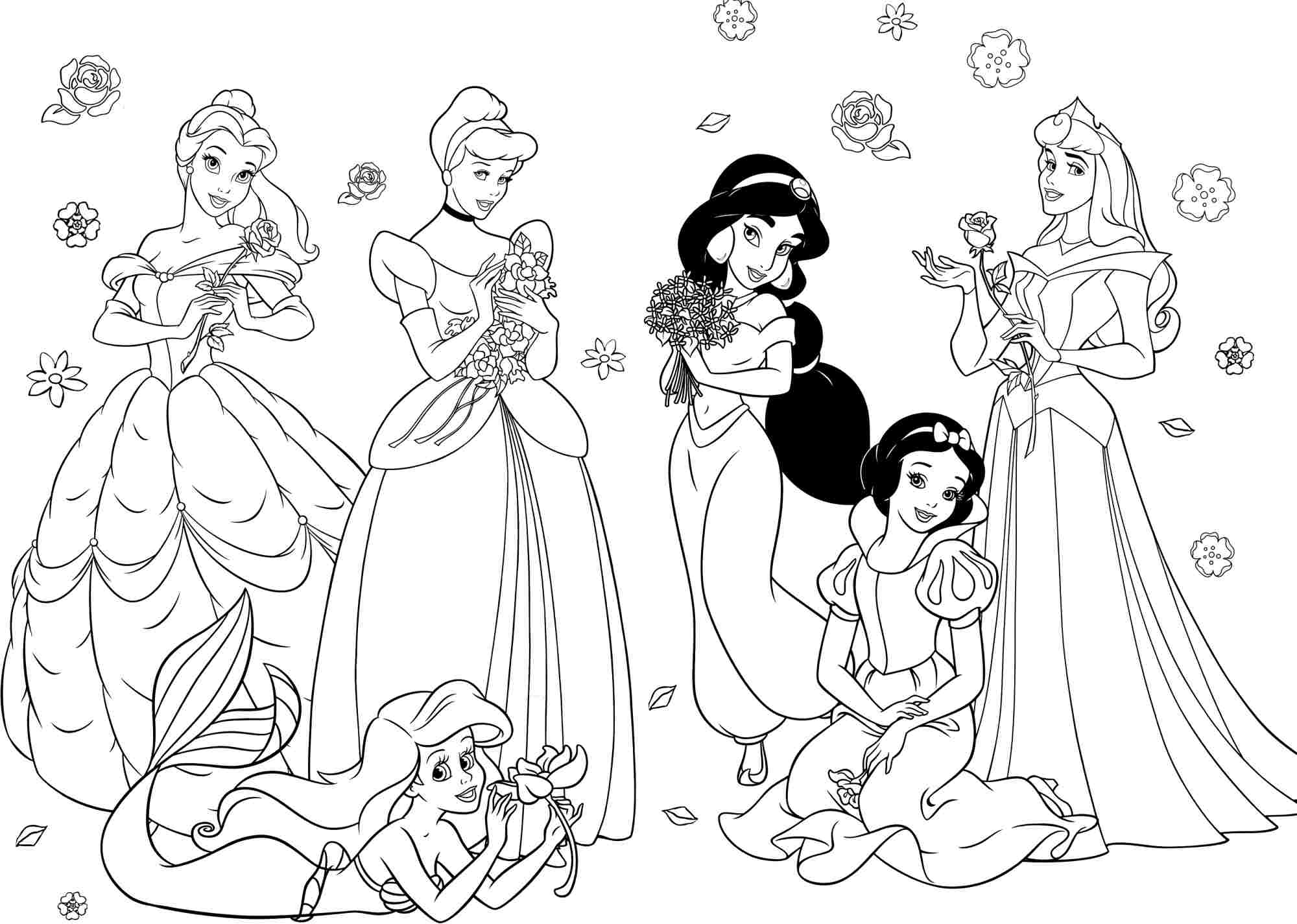free printable pictures of disney princesses