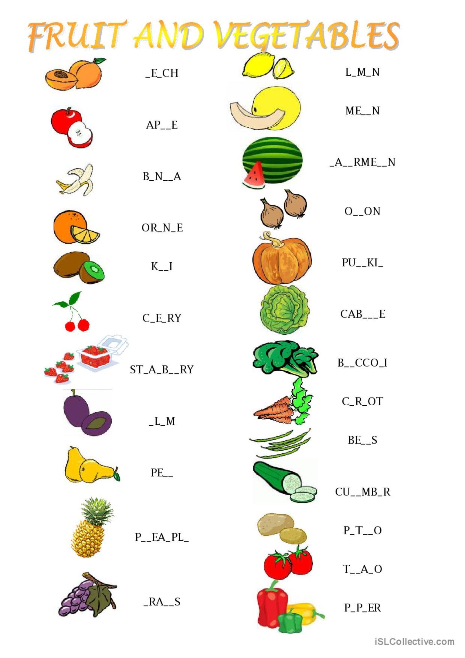 fruit and vegetables picture