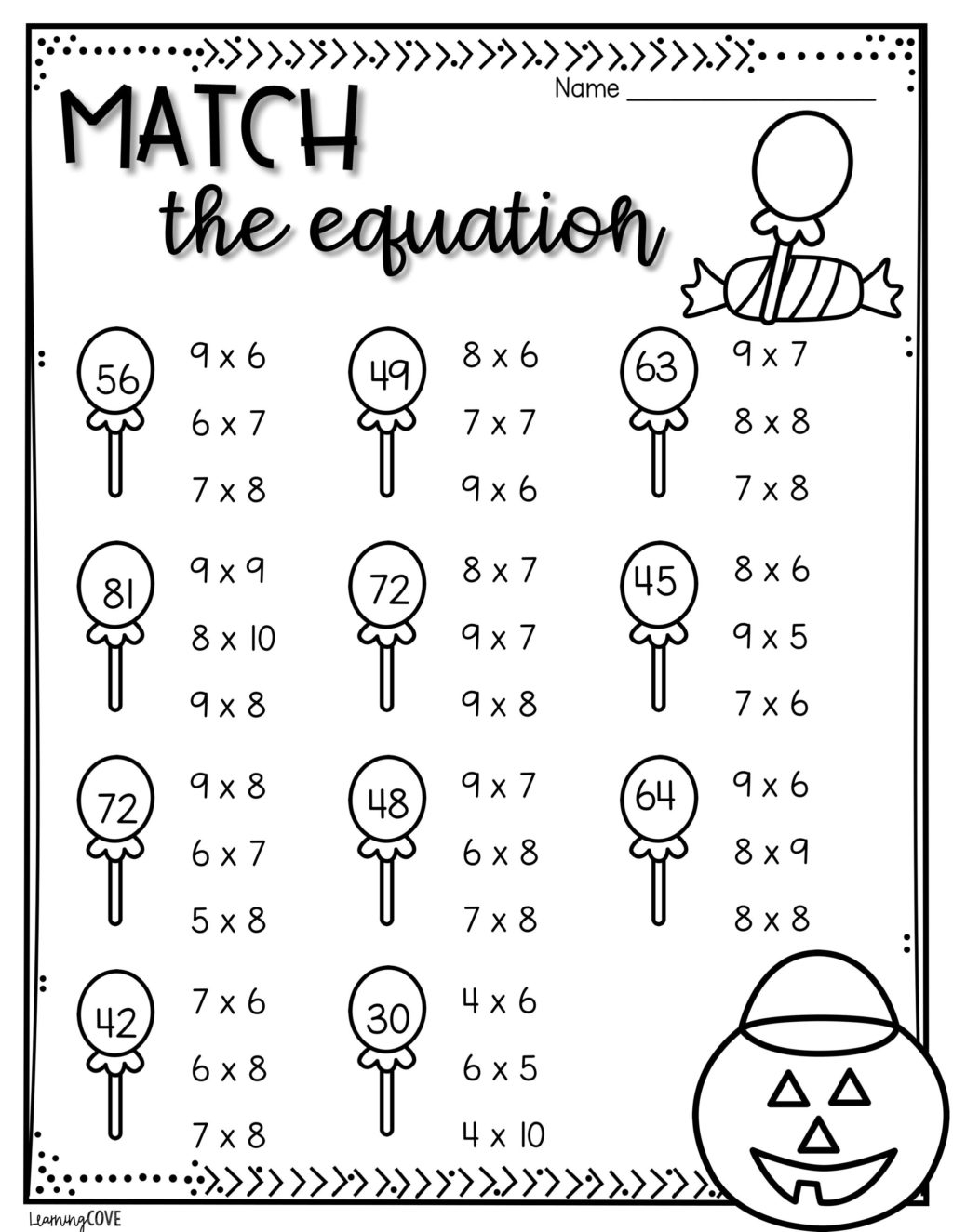 free fun math worksheets