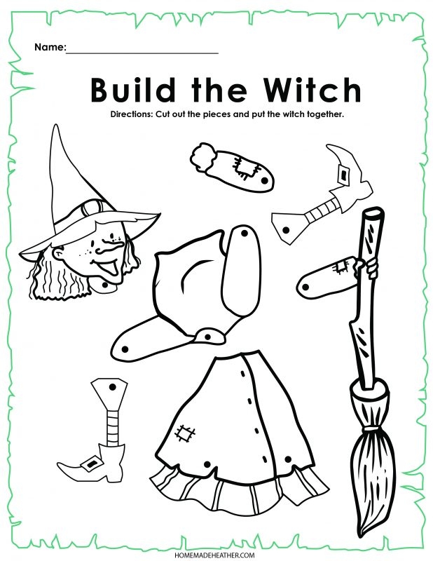 Free Halloween Activity Printables Homemade Heather Worksheets Library