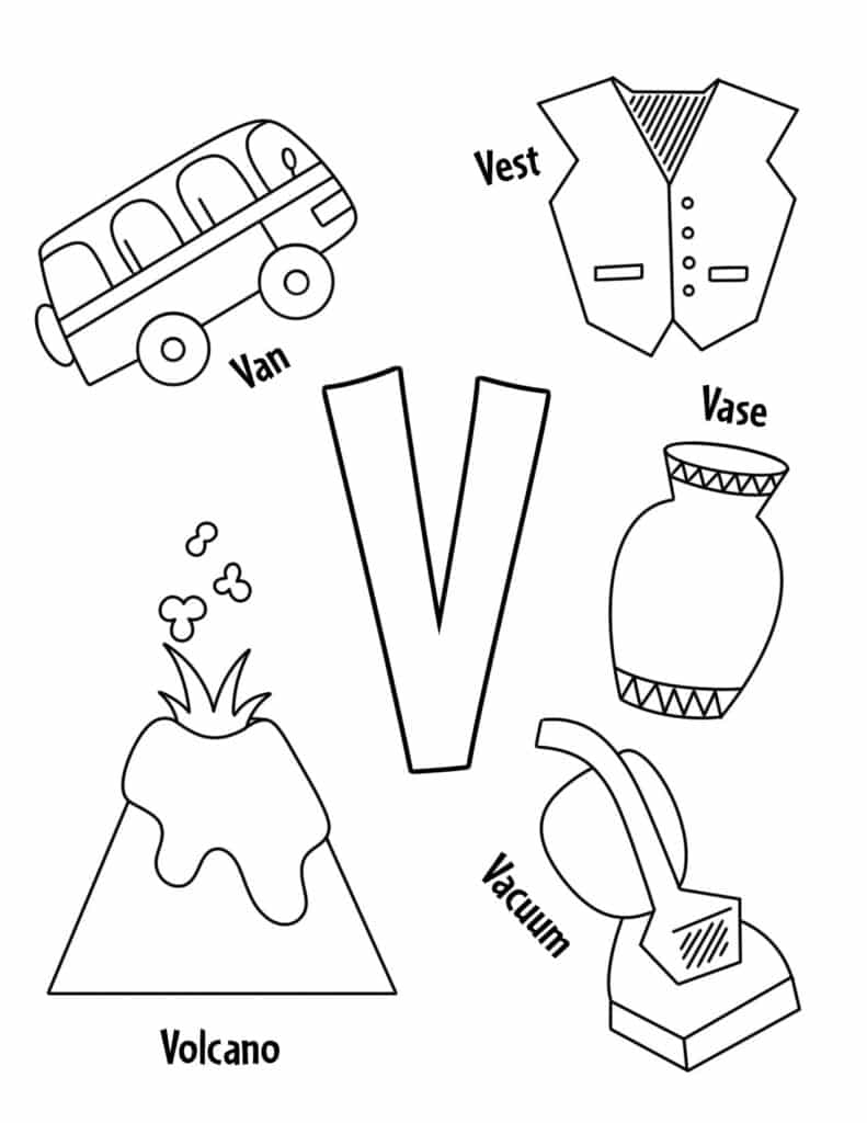 FREE Letter V Worksheets For Preschool The Hollydog Blog Worksheets 