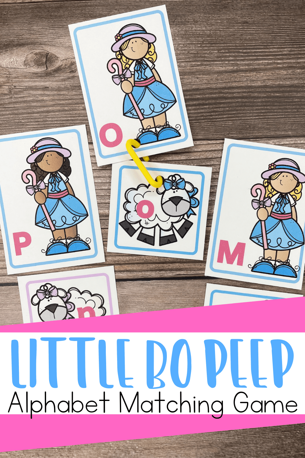 Free Little Bo Peep Activity Alphabet Matching Game
