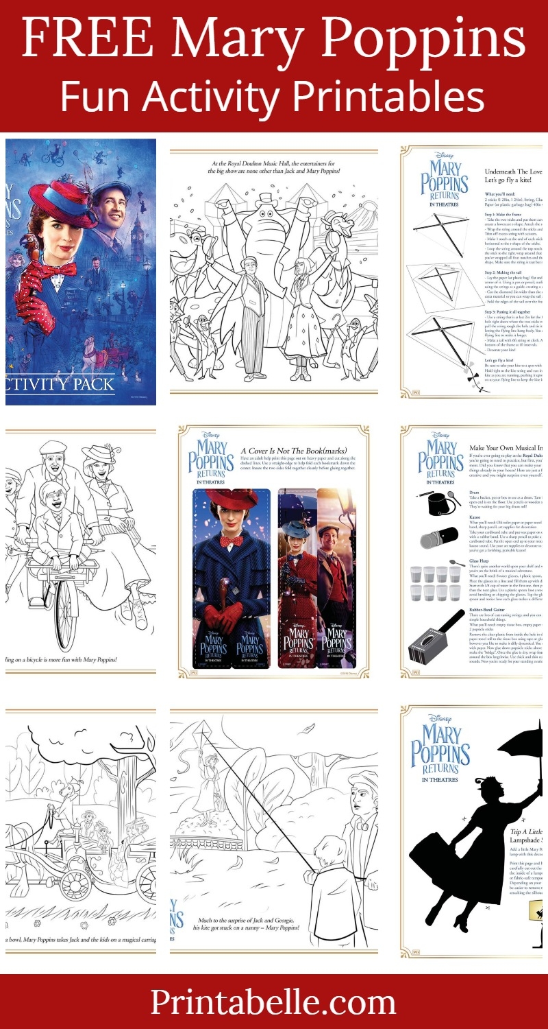 FREE Mary Poppins Printable Activities Printabelle