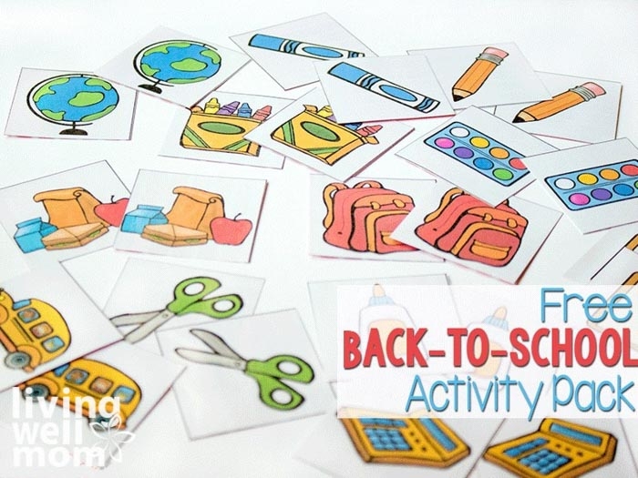 Free Matching Games Printable Pack For Preschoolers Living Well Mom