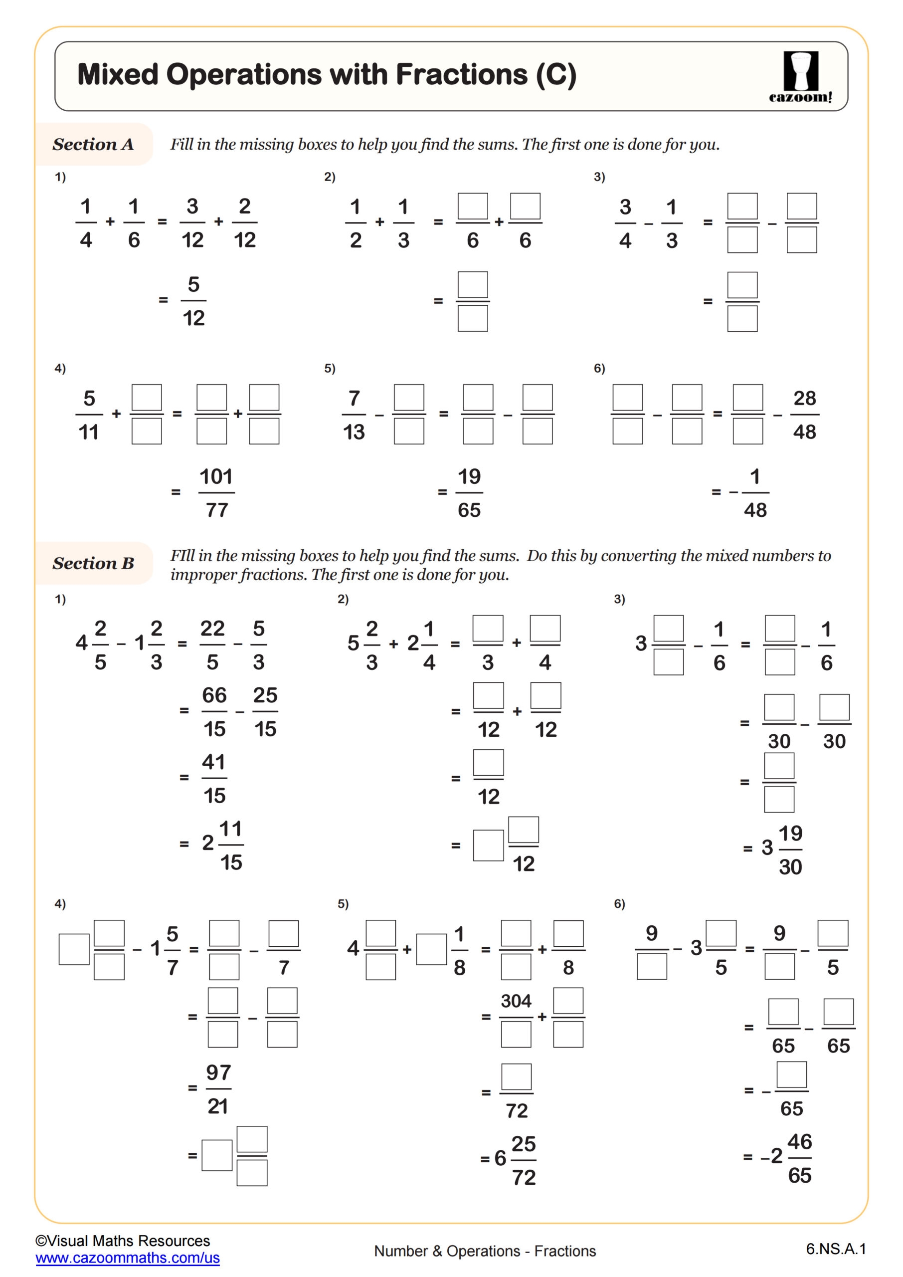 Free Mixed Operations Math Worksheet Download Free Mixed Operations 