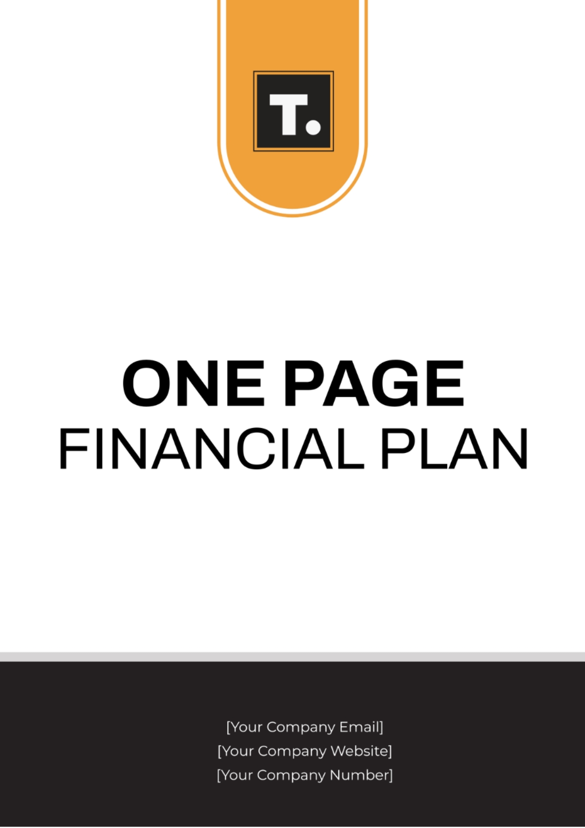 Free One Page Financial Plan Template To Edit Online