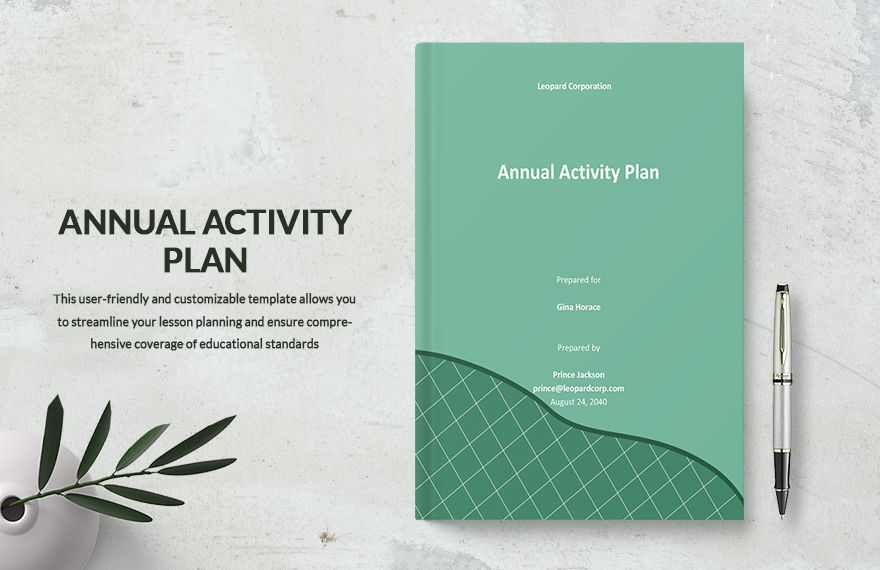 FREE Page 2 Activity Plan Templates Edit Online Download