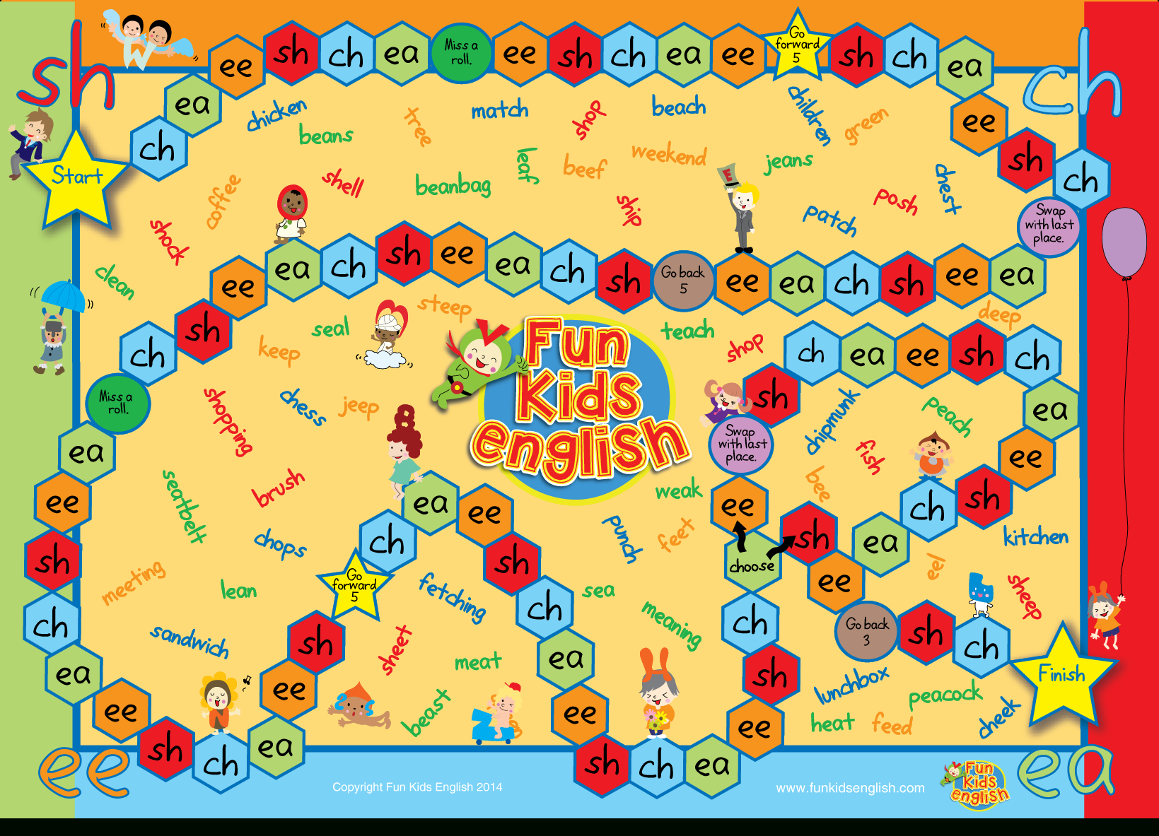 Free Phonics Board Games Children 39 s Songs Children 39 s Phonics Free 