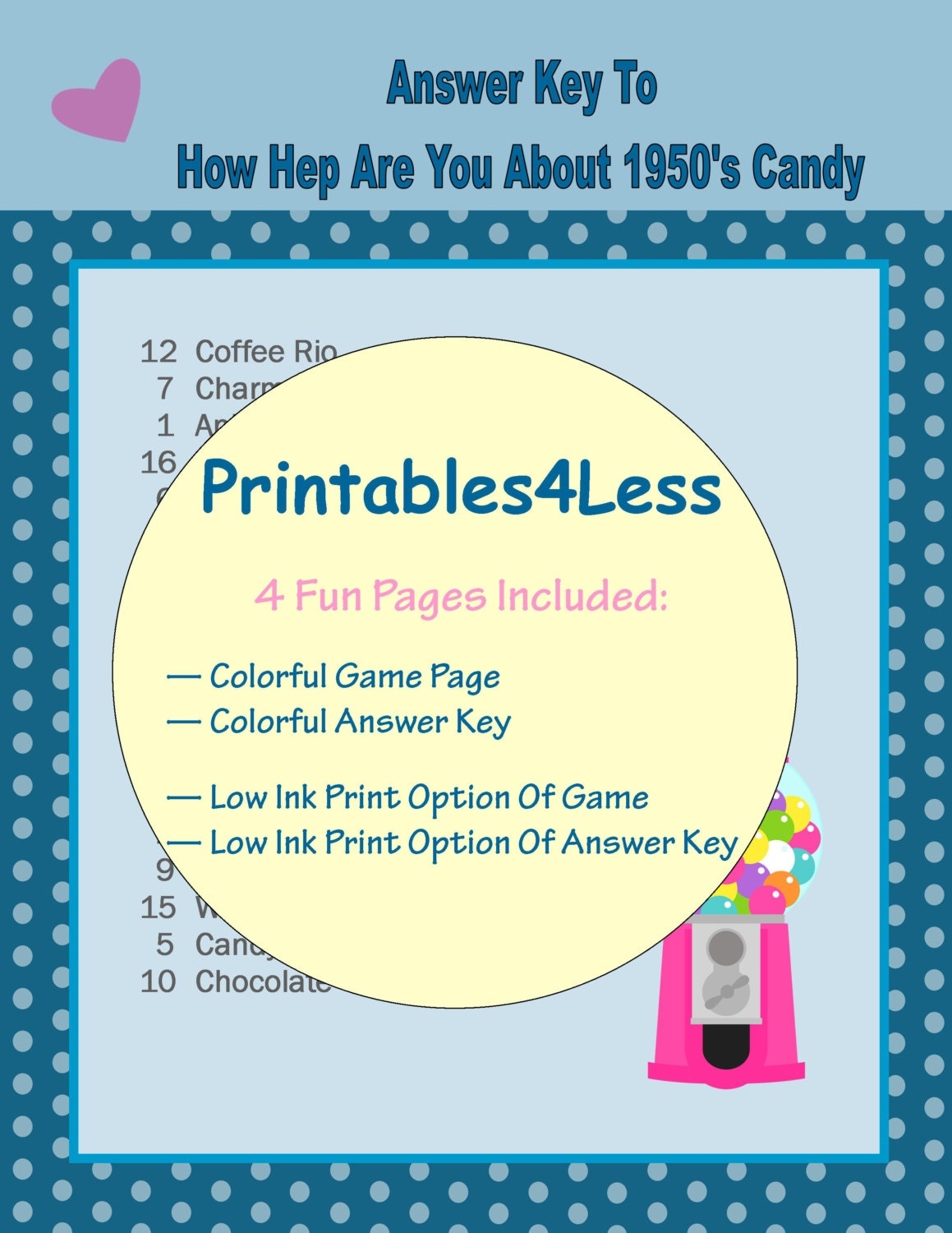 Free Printable 1950s Trivia Questions Answers