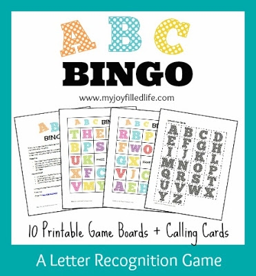 Free Printable ABC Games Bingo Memory